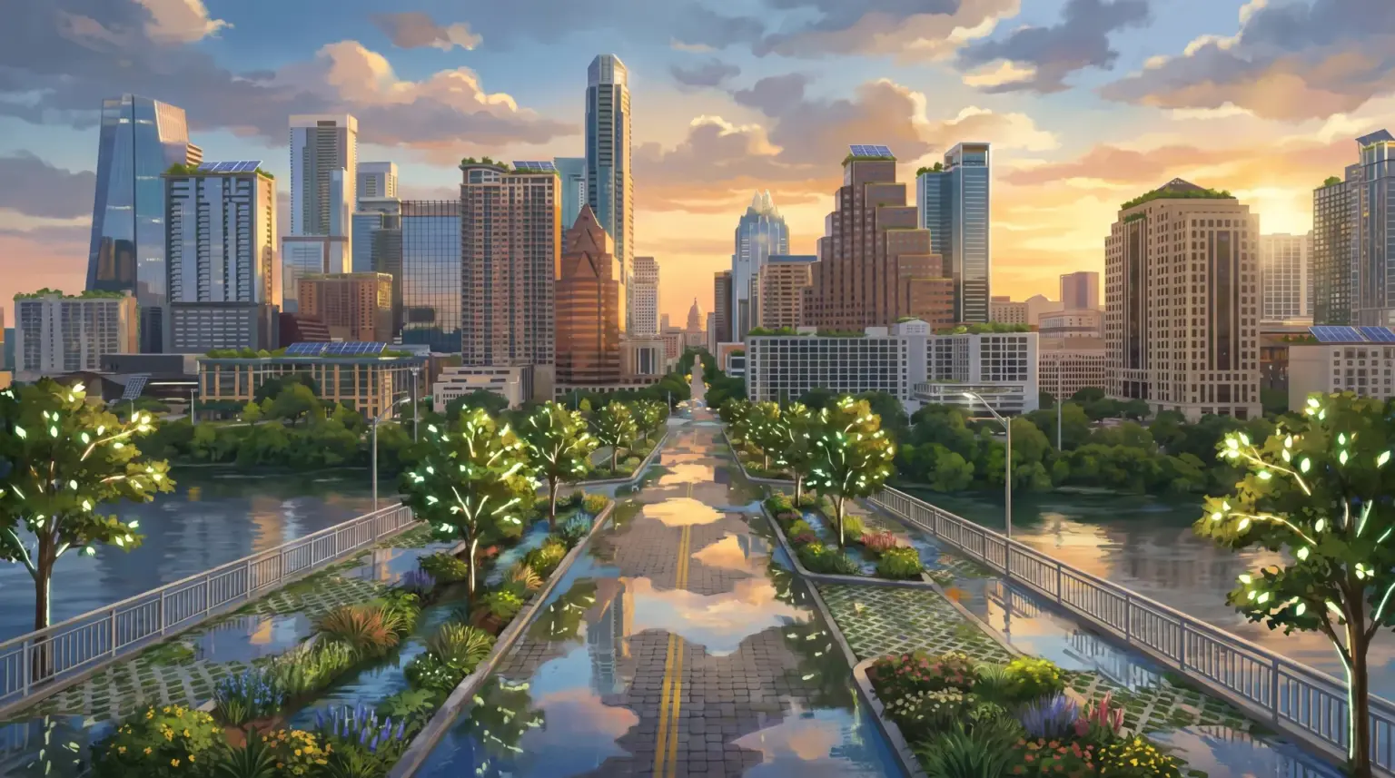 Solarpunk Austin Rain Harvesting