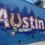 Austin Howdy graffiti wall art